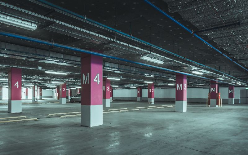 empty parking garage