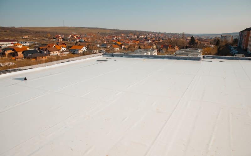 flat roof hot air welded pvc